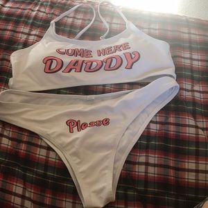 Daddy’s girl bathing suit